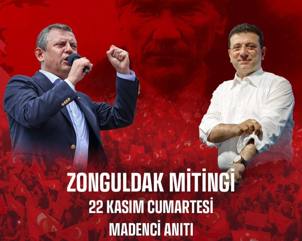 CHP Genel Başkanı Özgür Özel Zonguldak'a geliyor