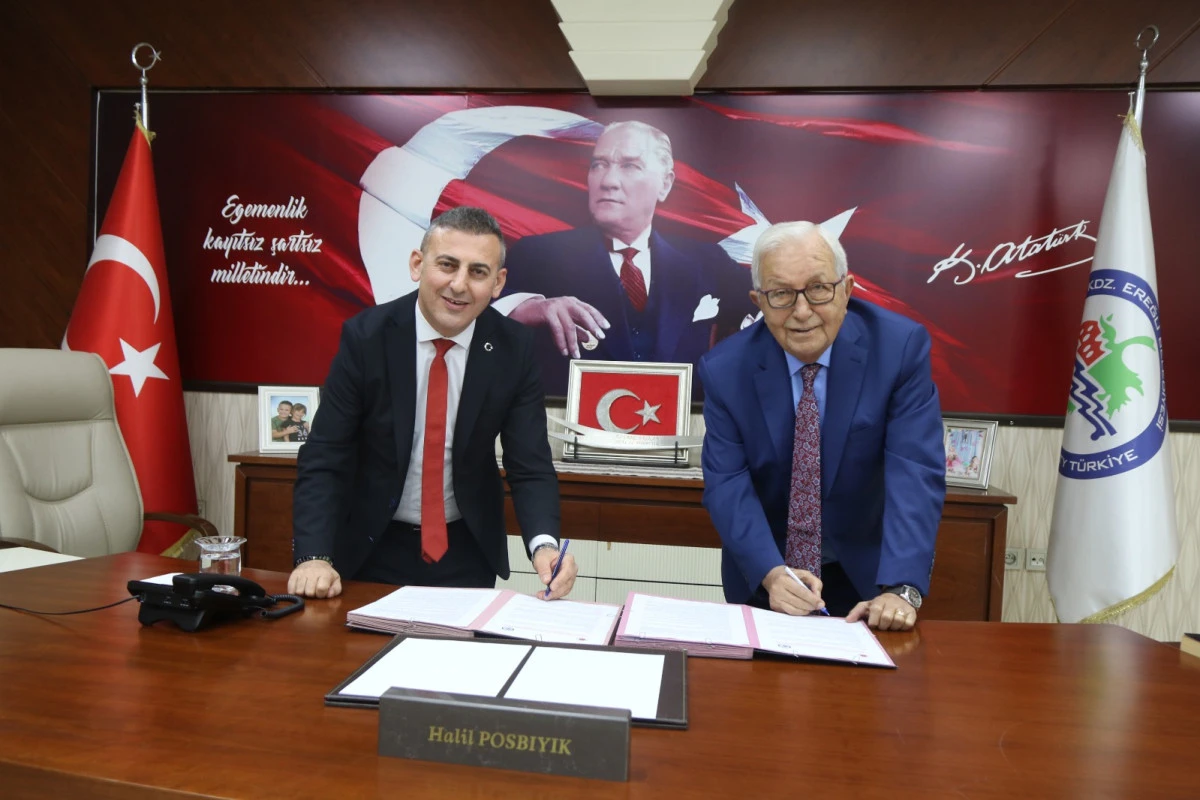 KAMUYA YARARLI BİR İŞTE &Ccedil;ALIŞTIRMA PROTOKOL&Uuml; İMZALANDI