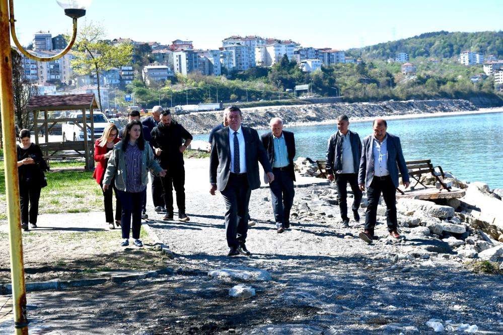 Sahil Parkta yenileme ve düzenleme çalışmaları başladı