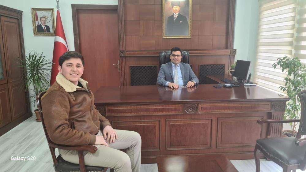  Yeni ilçe sağlık müdürü Kaymakamı ziyaret etti