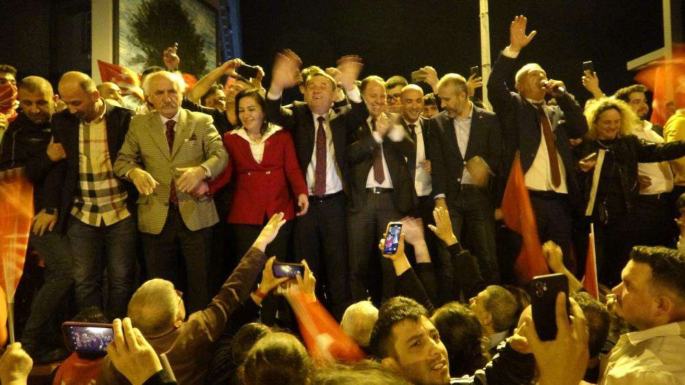 Zonguldak'ta CHP’li Tahsin Erdem’den seçim kutlaması