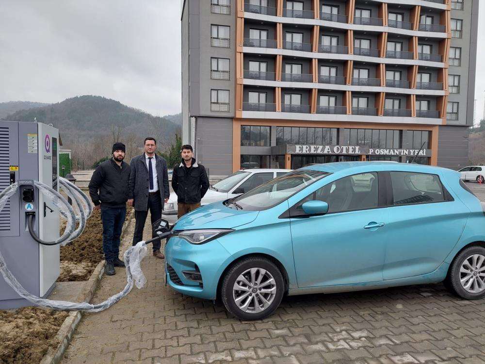 Zonguldak’ta ilk hızlı şarj ünitesi kuruldu